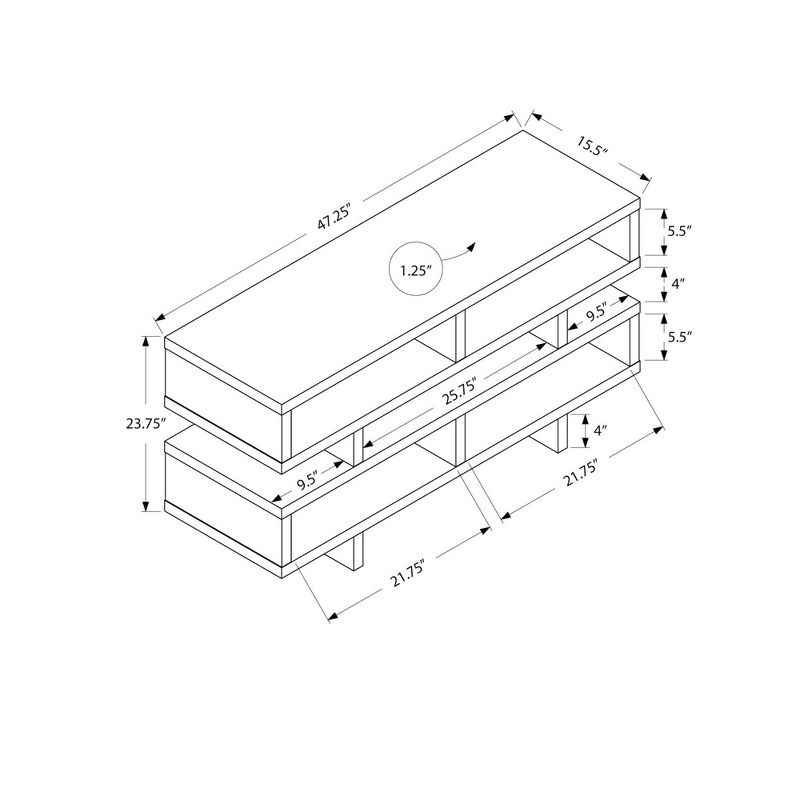 TV Stand - Cappuccino (48") - EveryRoom