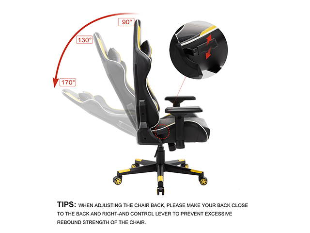 Massage Racing Chair Gaming Chair - Computer Office Adjustable Lumbar Cushion Headrest Swivel Rocking Function Desk Chair 5 Colors,Purple,GC34