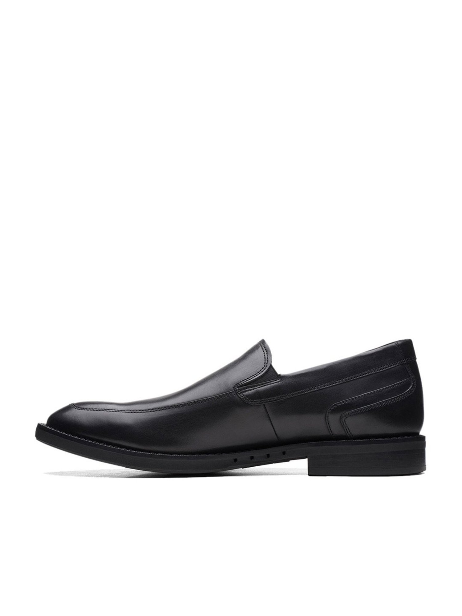 Clarks Men's Un Hugh Step Black Casual Loafers