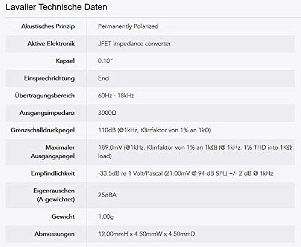 Rode LAVALIER Condenser Microphone, Omni