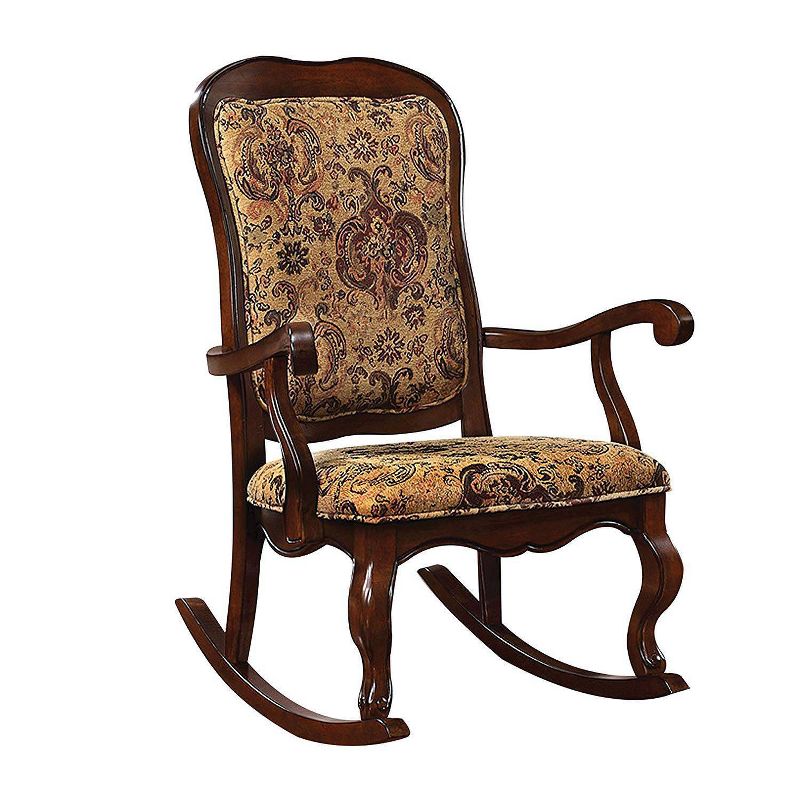 Wooden Rocking Chair Brown - Benzara
