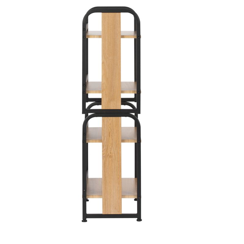 44.25" Ashwood Stackable Bookshelf - Black / Ashwood - Calico Designs