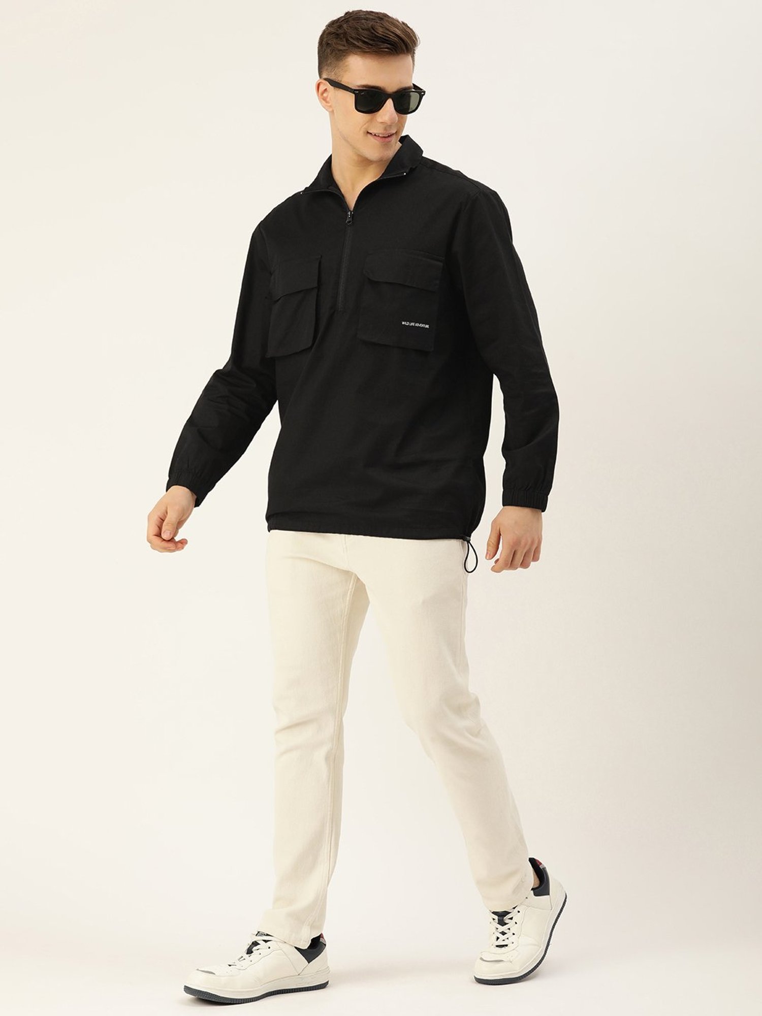 Bene Kleed Black Relaxed Fit Cotton Shirt