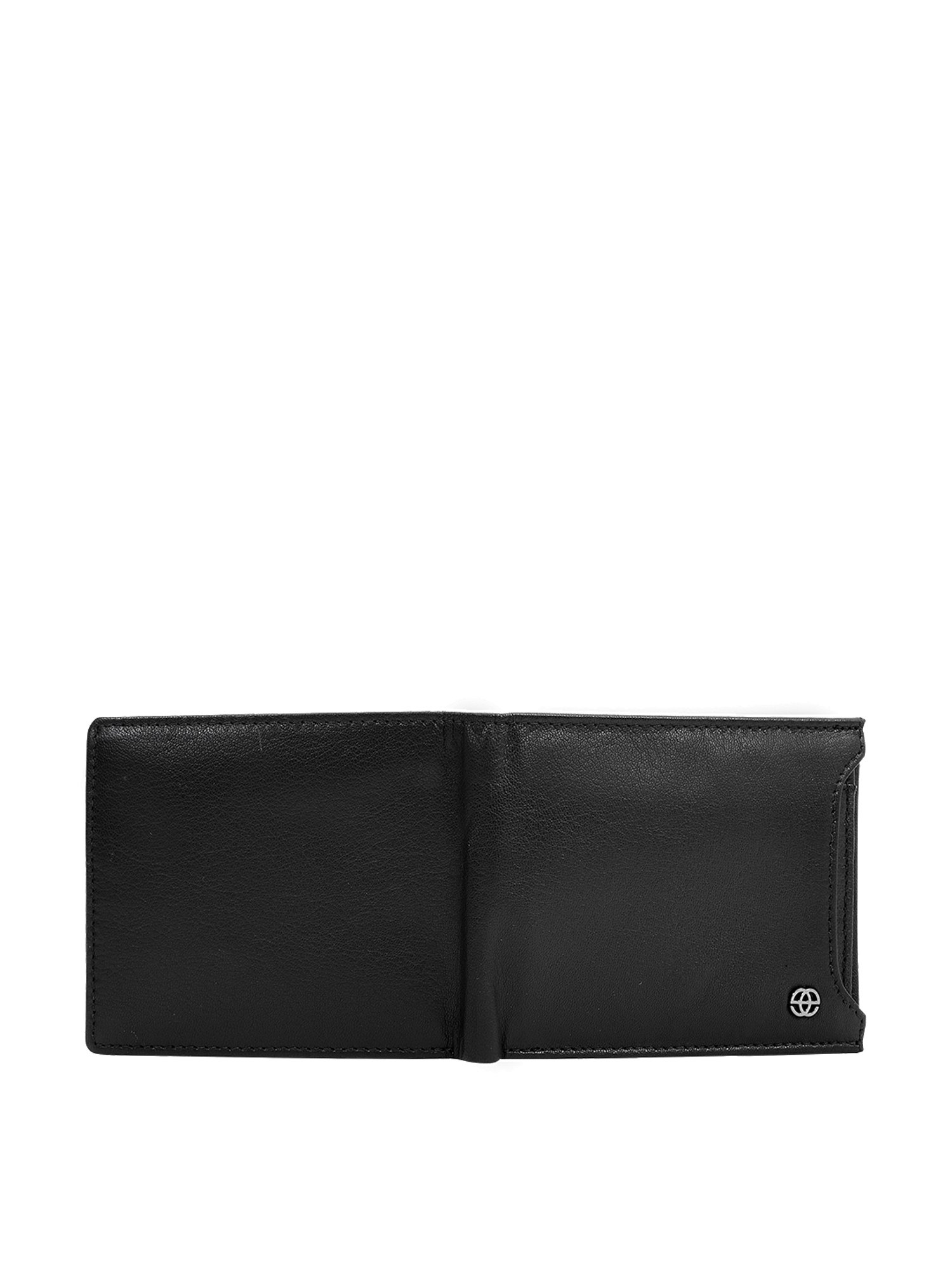 Eske Black Solid Bi-Fold Wallet for Men