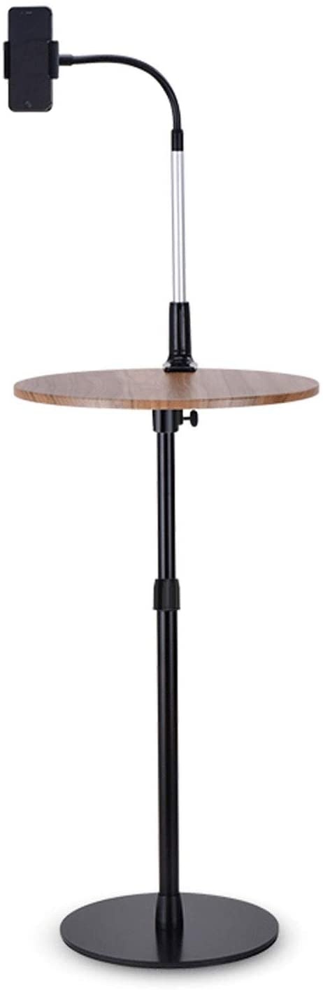 hongbanlemp Mobile Projector Projector Laptop Floor Stand - Holder for Projector, Tablet Holder Mount with Adjustable Height and Gooseneck Phone Holder Projector Tripod Stand (Color : Black)