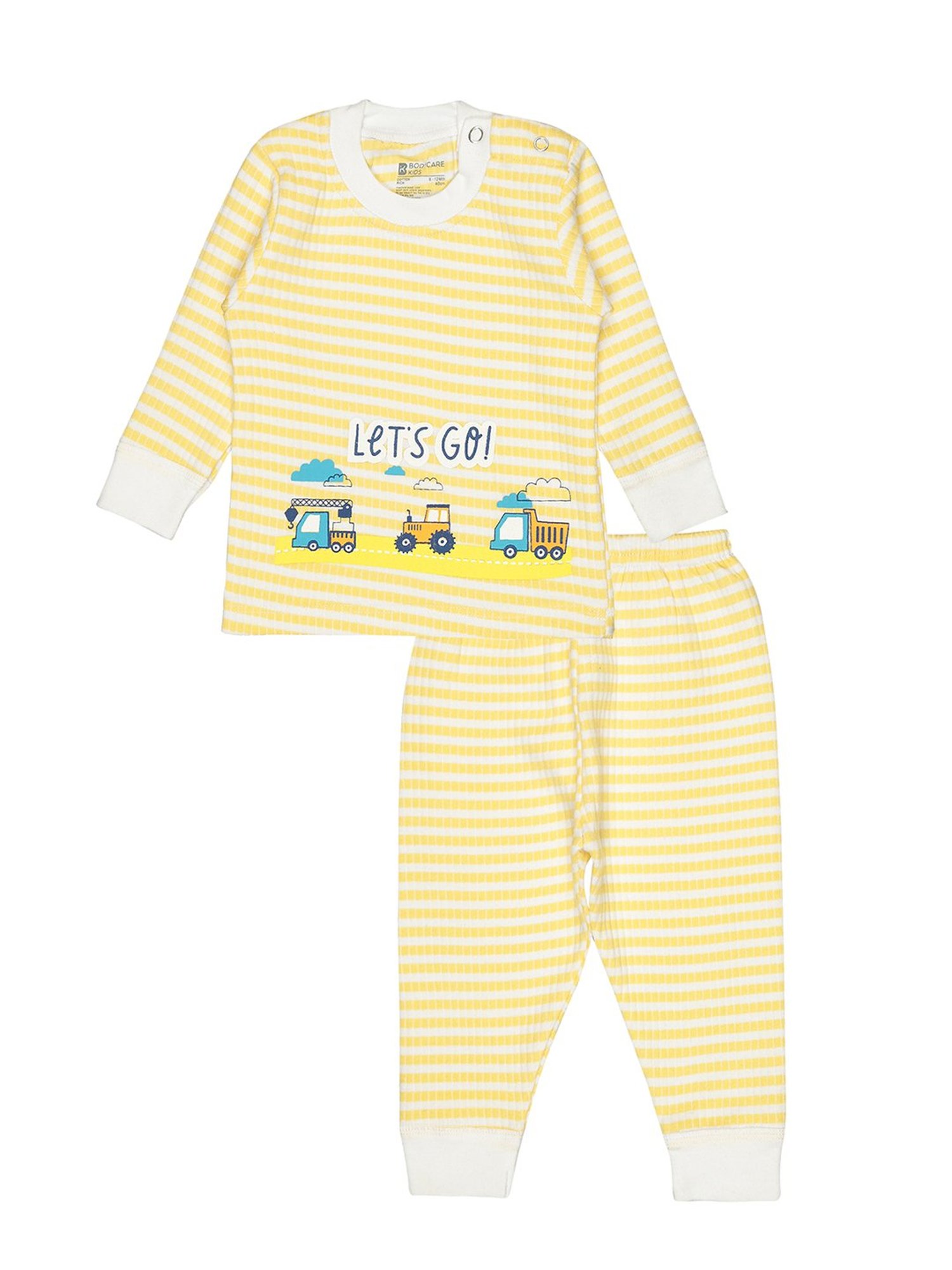 Bodycare Kids Assorted Striped Full Sleeves T-Shirt with Pants