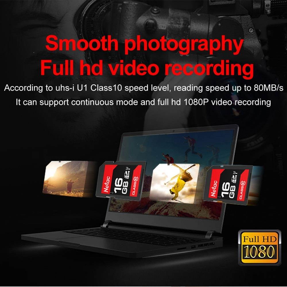 Netac P600 16GB UHS-I U1 Class10 SLR Digital Camera Memory Card SD Card