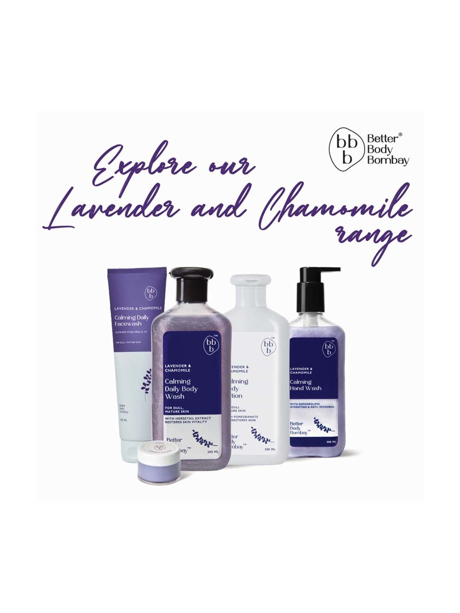 bbb Better Body Bombay Lavender & Chamomile Calming Hand Wash - 300 ml