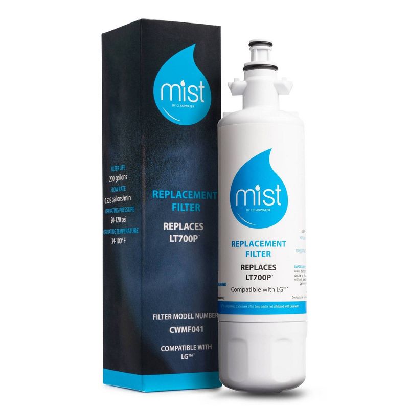 Mist LT700P Compatible with LG LT700P, ADQ36006101, Kenmore 46-9690 Refrigerator Water Filter (3pk)