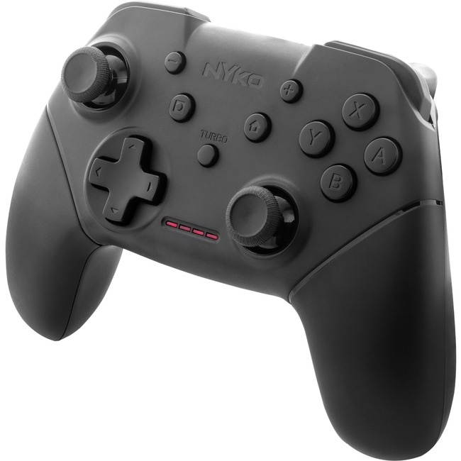 nyko wireless core controller  bluetooth pro controller alternative with turbo and android/pc compatibility for switch