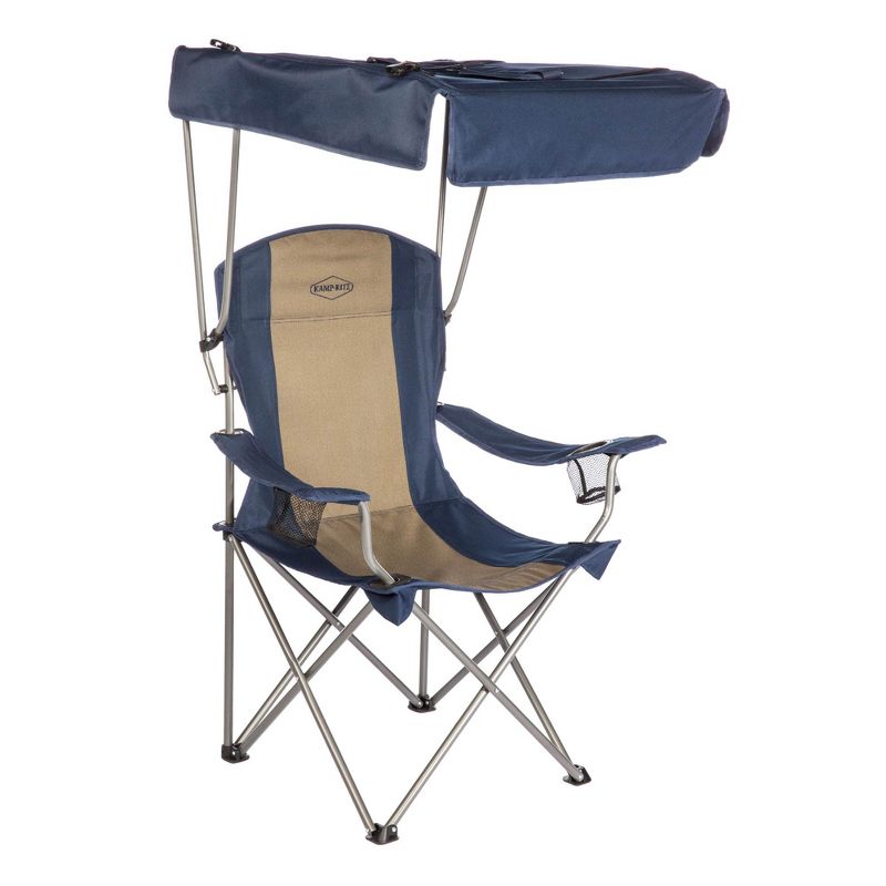 Kamp-Rite Outdoor Tailgating Camping Shade Canopy Folding Lawn Chair (2 Pack)