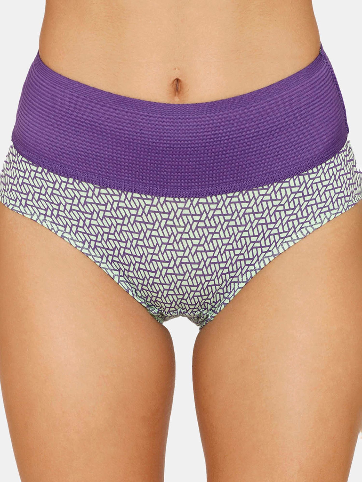 Zivame Assorted Cotton Printed Hipster Panty - Pack of 2