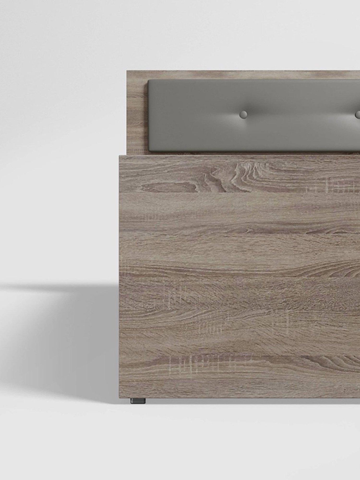 Godrej Interio Stud Sonoma Oak Engineered Wood Queen Bed