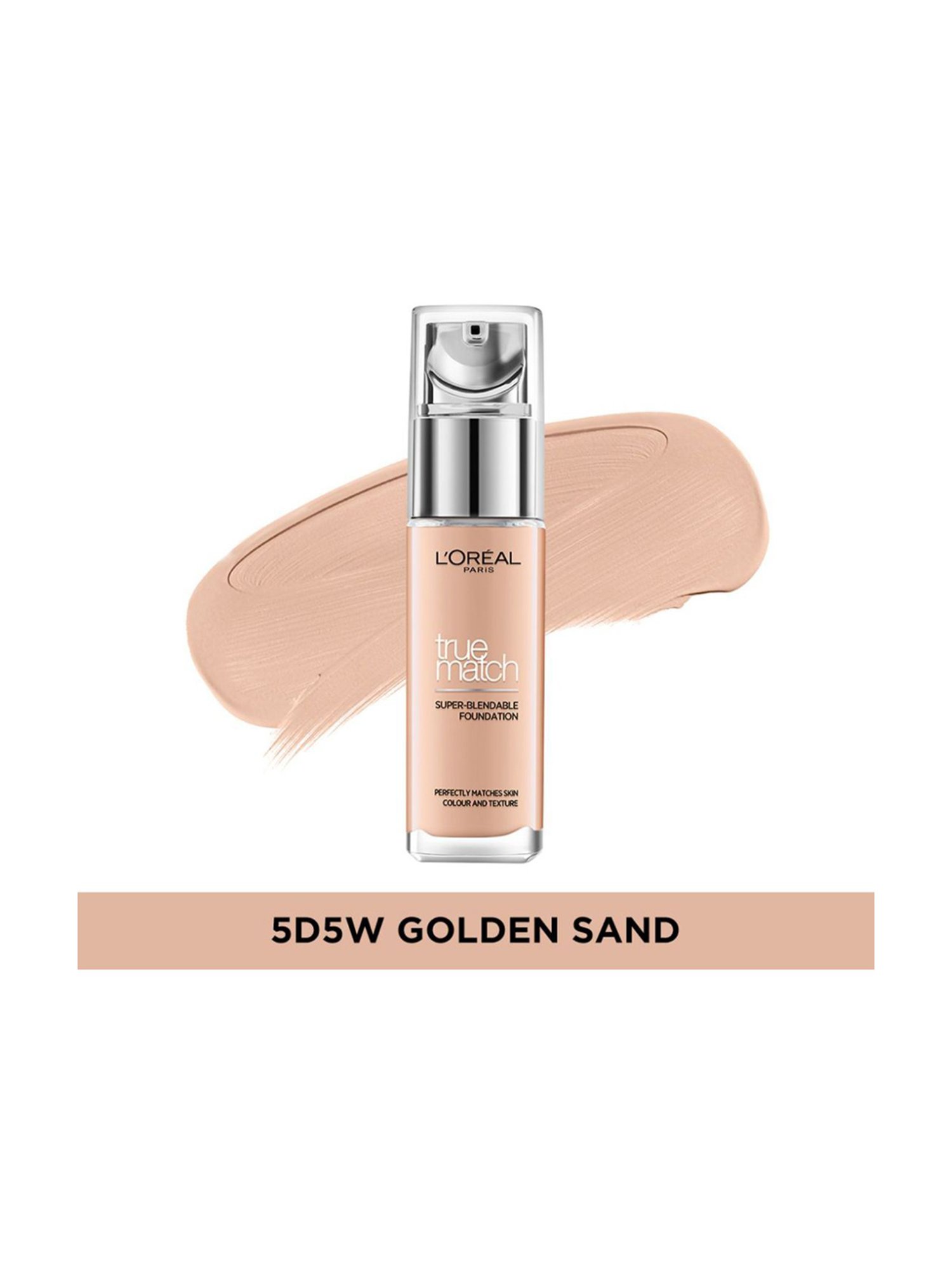L'Oreal Paris True Match Super-Blendable Foundation - D5W5 Golden Sand, 30ml