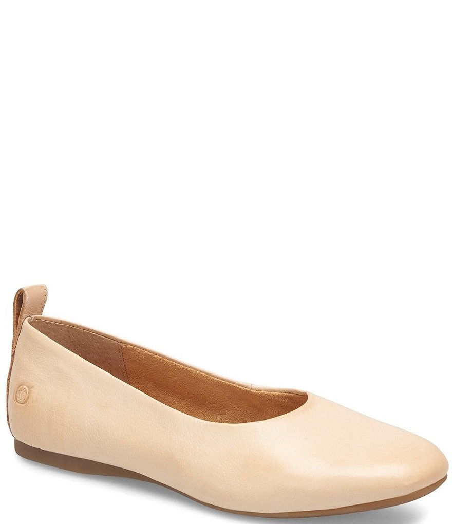 Born Beca Leather Slip-On Flats