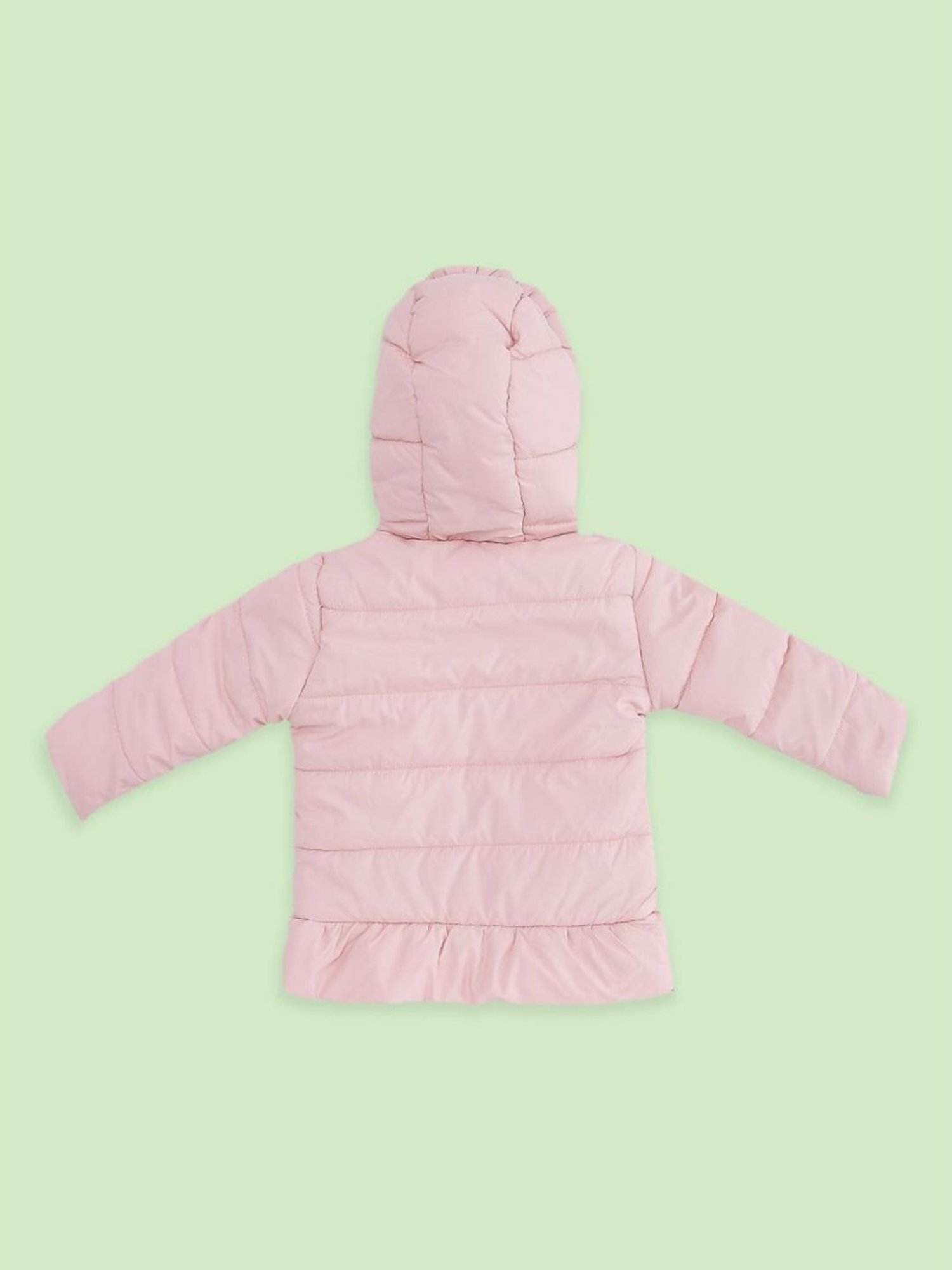 Pantaloons Baby Rose Pink Embroidered Full Sleeves Jacket