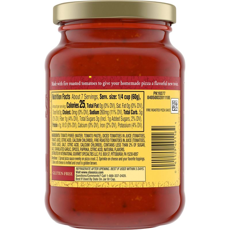 Classico Fire Roasted Pizza Sauce - 14oz