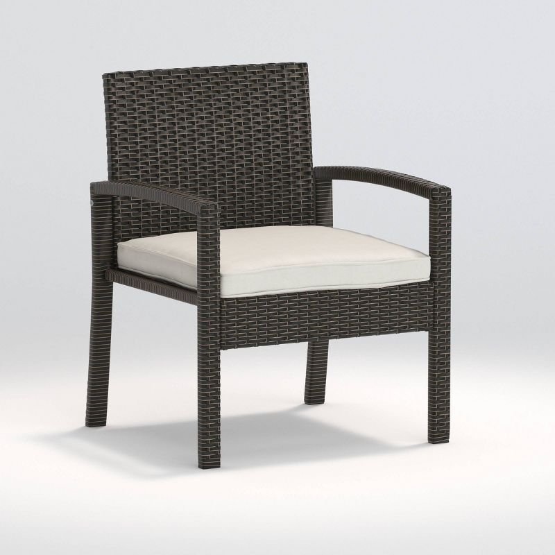 Bern 3pc Wicker Balcony Chat Set - Mocha -  Balkene Home