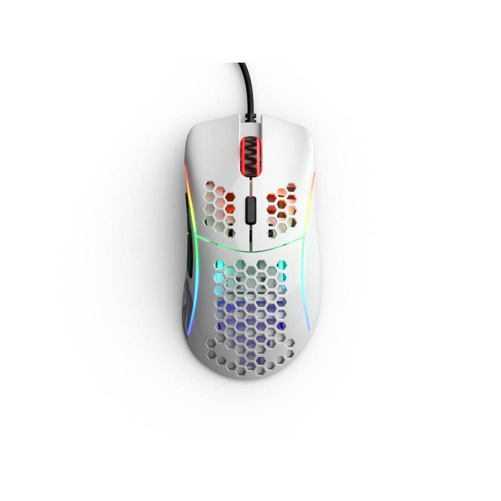 Glorious Model D Glossy White Wired Gaming Mouse