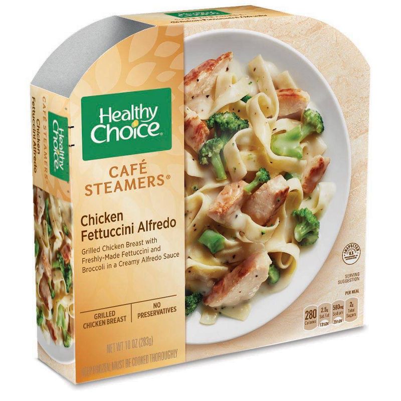 Healthy Choice Frozen Cafe Steamer Chicken Fettuccine Alfredo - 10oz