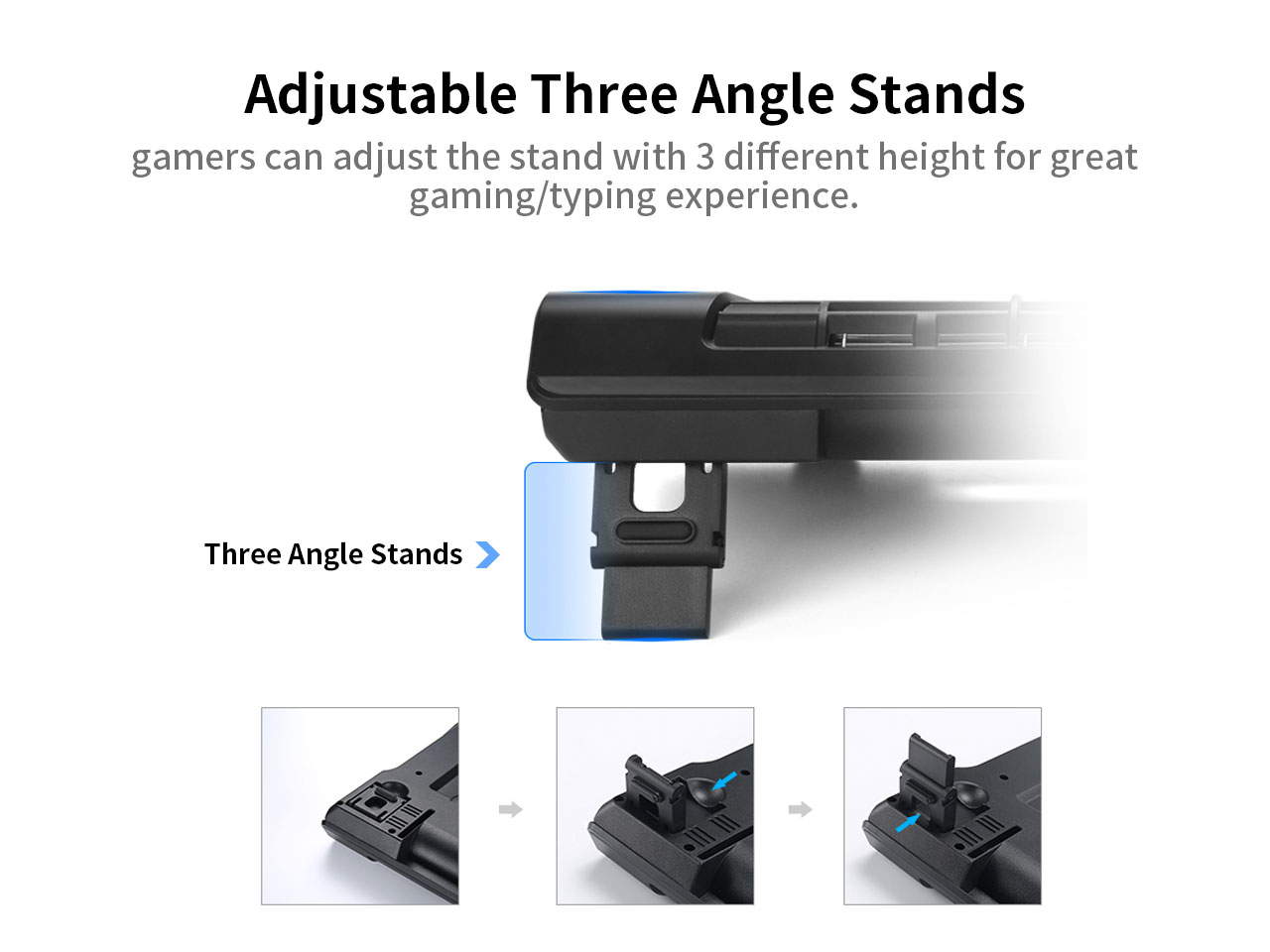 Laptop Cooling Pad, Laptop Cooler with 5 Quiet Red LED Fans for 12"-17" Inch Laptop, Dual USB 2.0 Ports, Portable Angle Adjustable Laptop Stand for Gaming Laptop-Green