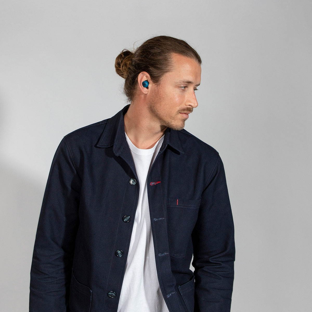 JLab Audio Go Bluetooth 5.0 Air True Wireless Earbuds + Charging Case, This Earbuds Are Our Smallest Fit Ever, Navy/Black