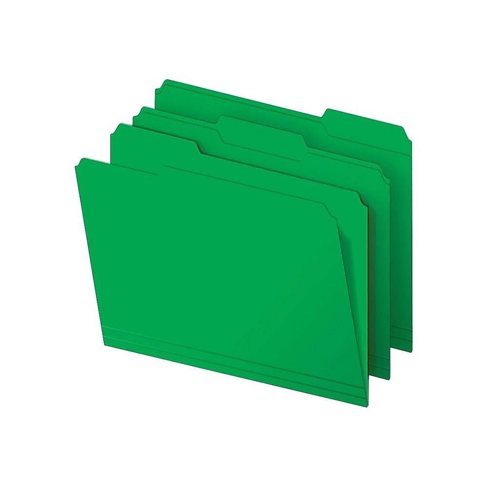 Staples Top-Tab File Folders 1/3 Cut Asst Ltr Holds 8 1/2x11 250/Bx TR502678