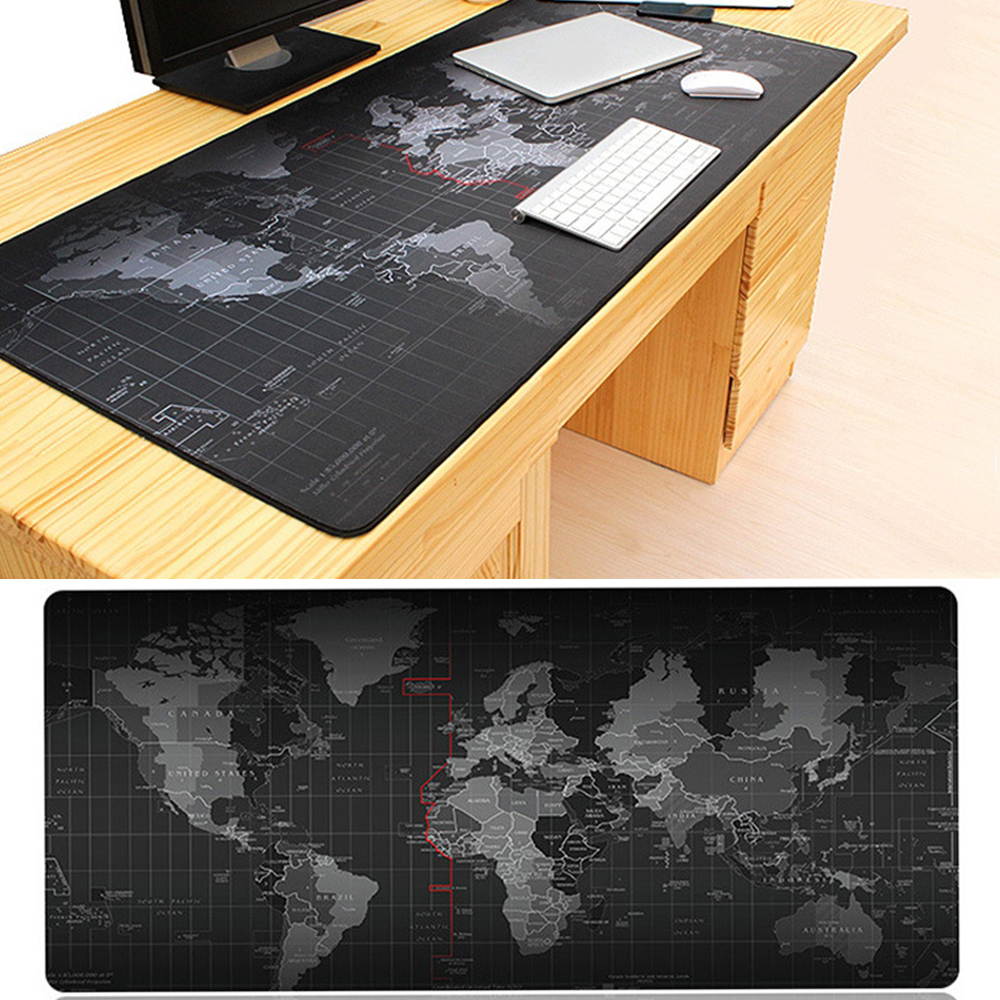 World Map Large Gaming Mouse Pad Mousepad Locking Edge For Laptop PC Anime Mousepad dota2 Mat for gamer