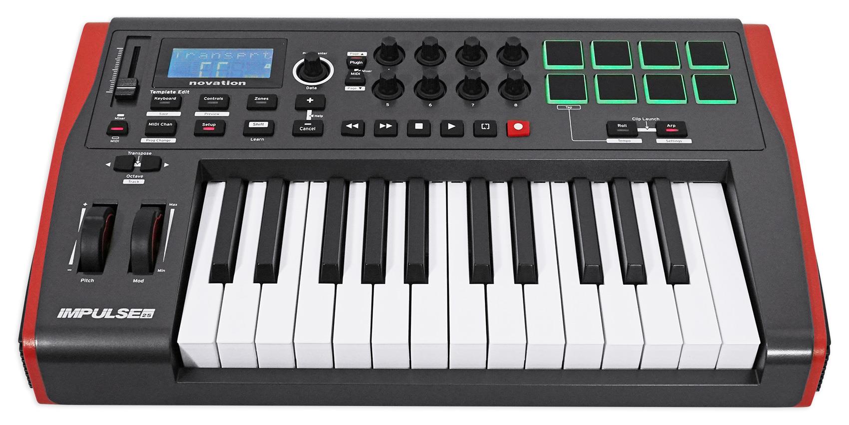Novation Impulse 25 USB/MIDI 25-Key Keyboard Controller