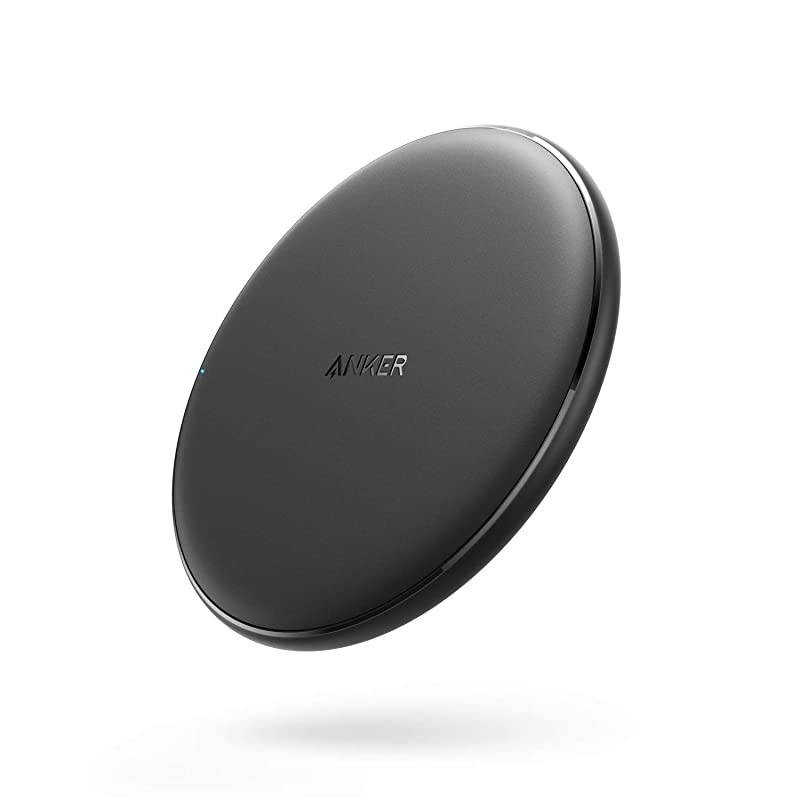 Wireless Charger, PowerWave Pad, Compatible iPhone 12, 12 Mini, 12 Pro Max, 11, 11 Pro, 11 Pro Max, AirPods Pro, 10W Fast-Charging Galaxy S20 S10 S9, Note 10 Note 9 Note 8 (No AC Adapter)