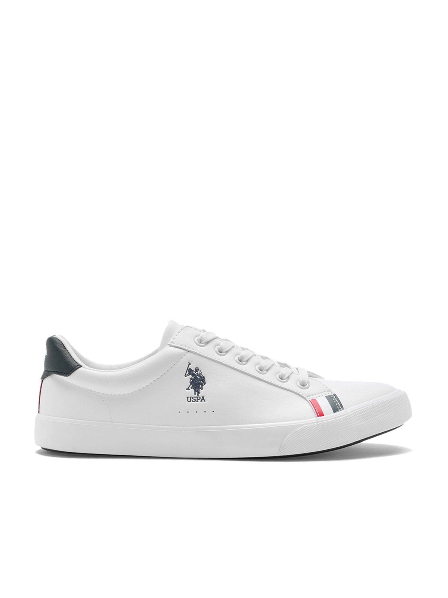 U.S. Polo Assn. Men's White Casual Sneakers