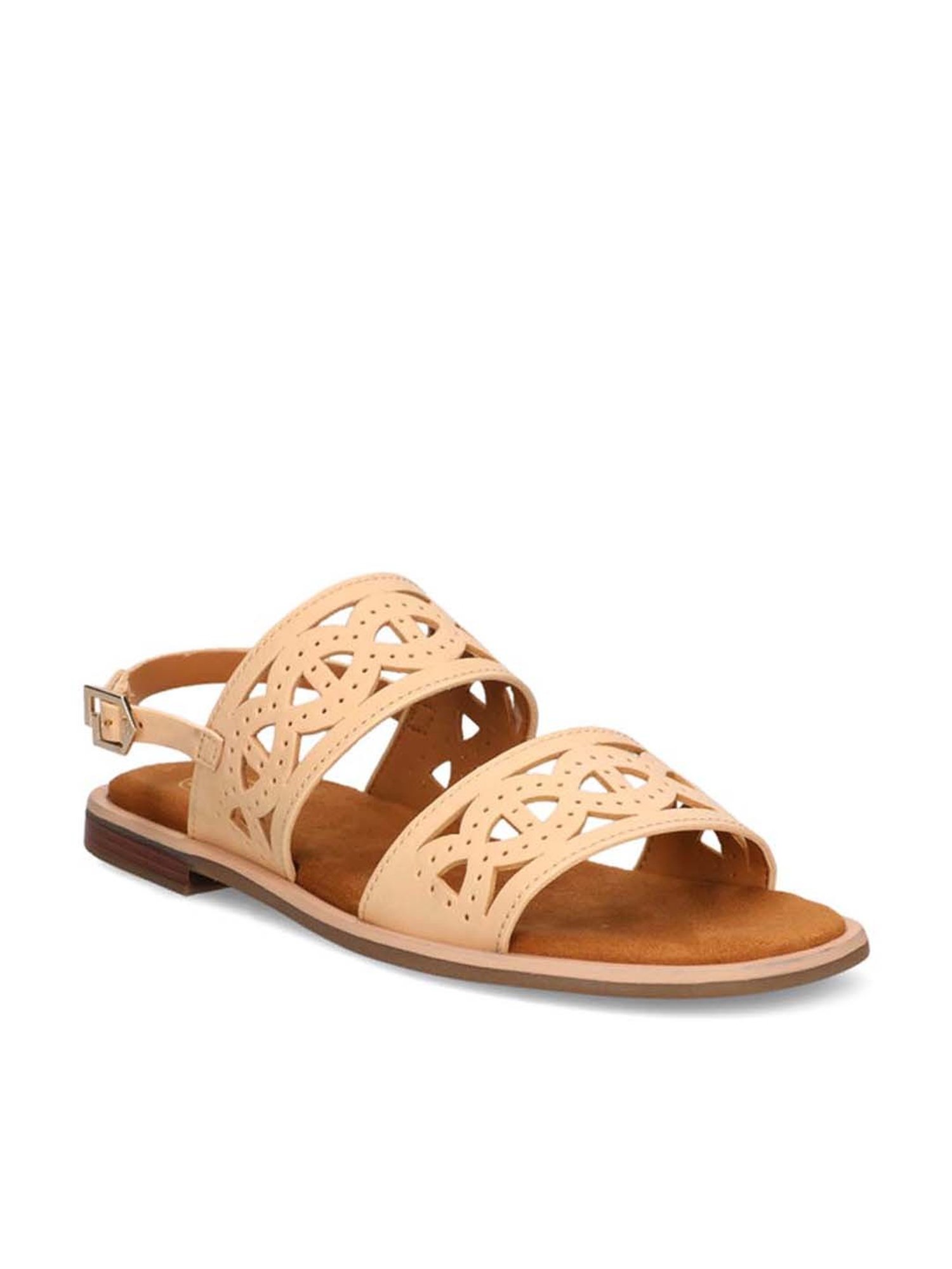 BAGATT Women's Yasha Beige Back Strap Sandals