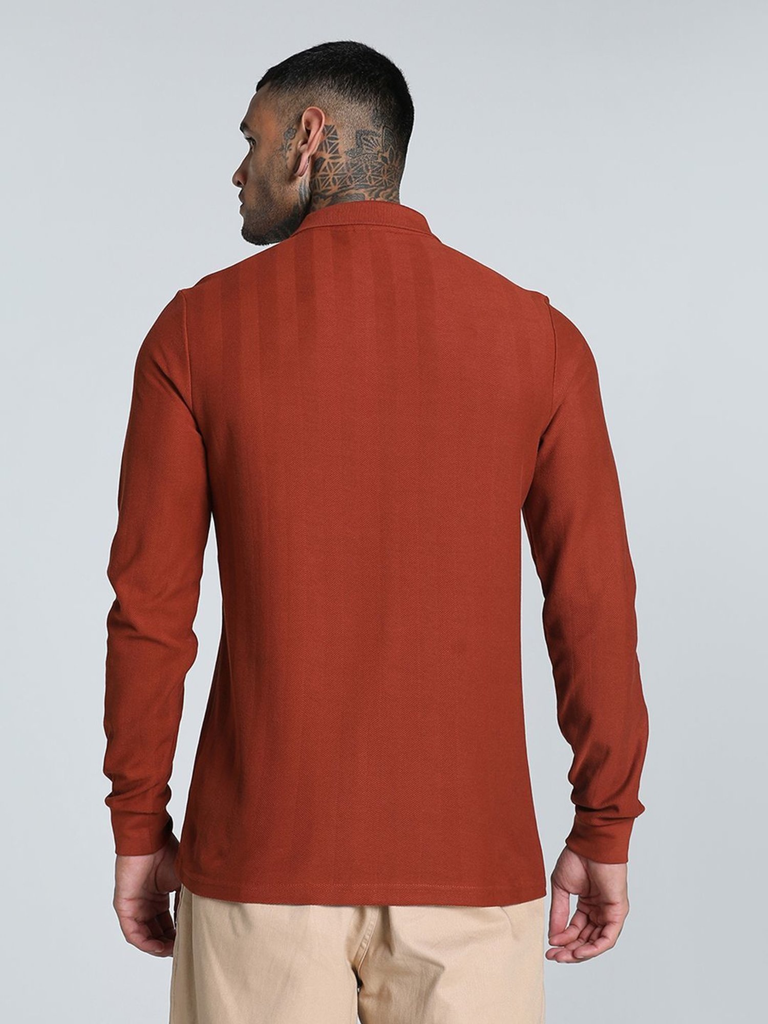 Puma Red Cotton Slim Fit Polo T-Shirt