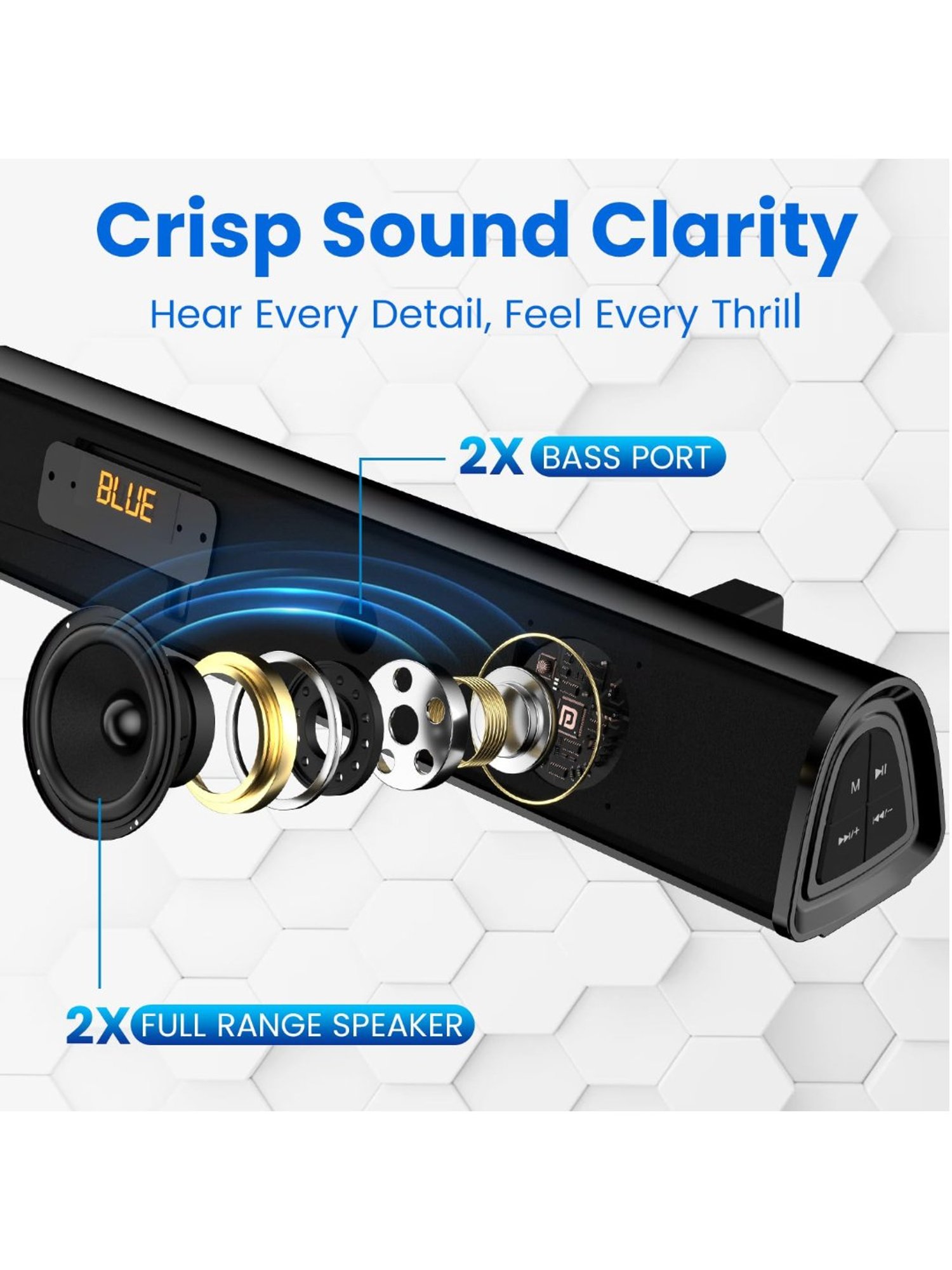 JBL Bar 2.1 Deep Bass Soundbar with Wireless Subwoofer (Black)