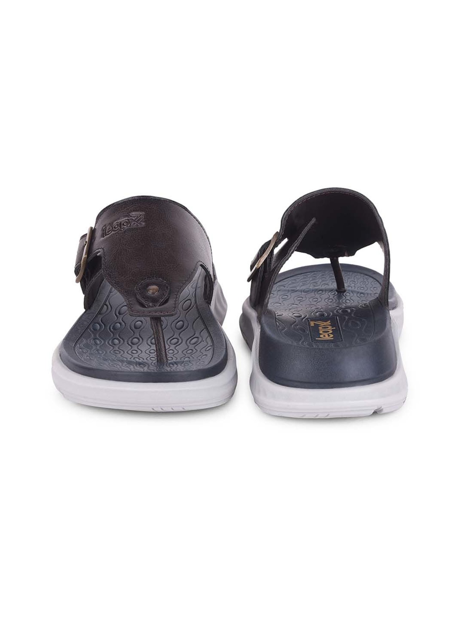 Leap7X by Liberty Men's Dark Brown Thong Sandals