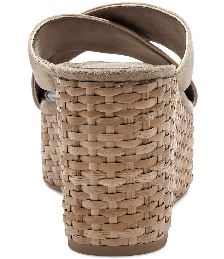 Vince Camuto Greathel Suede X-Band Wedge Sandals