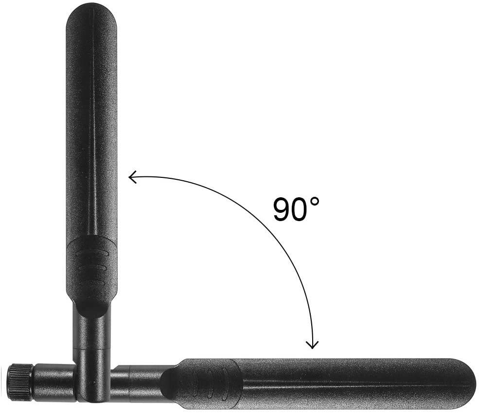 ALMOCN 2 x 8dBi 2.4GHz 5GHz Dual Band WiFi RP-SMA Antenna + 2 x 35cm U.fl/IPEX Cable for Wireless Routers Mini PCIe Cards Network Extension Bulkhead Pigtail PCI WiFi WAN Repeater