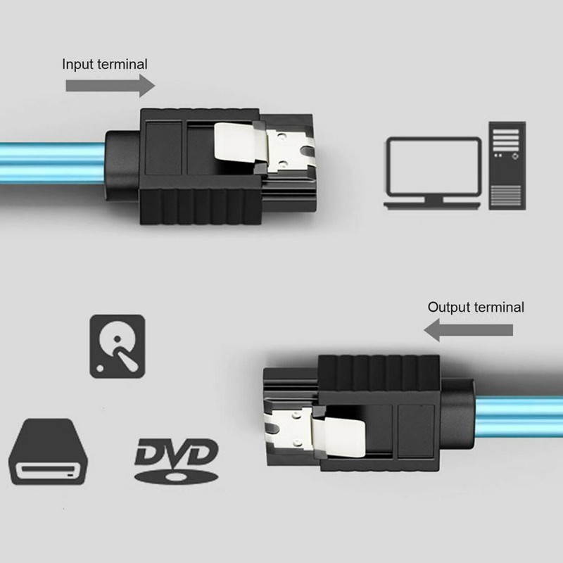 Ochine 4 Pieces/set Of SATA III 6Gbps SAS Cables For Server SATA 7-pin To SATA 7-pin Hard Disk Data Cables