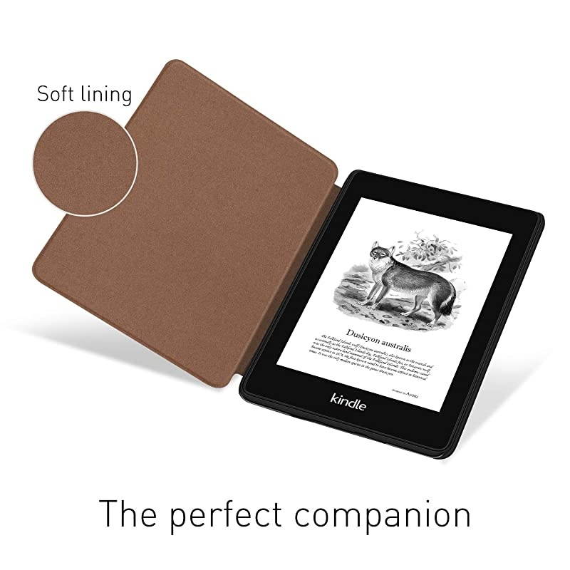 Skin Touch Feeling Case for Kindle Paperwhite 2018 Durable Soft Artificial Leather Cover with Auto WakeSleep Fits  The Latest Kindle Paperwhite Case 10th Generation2018K10 Brown