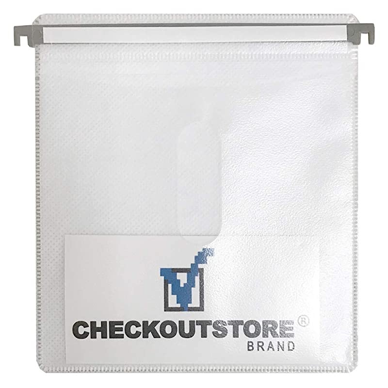 400) CD Double-Sided Refill Plastic Hanging Sleeve (White)
