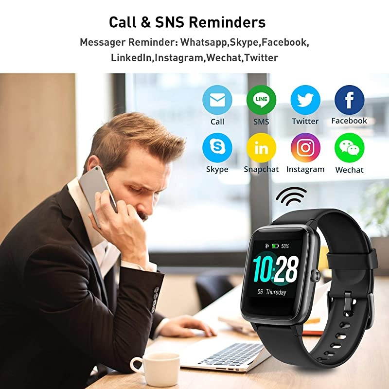 Tracker Watch with Heart Rate and Sleep Monitor - Activity Tracker Waterproof Smart Wristband Watch, Step Calorie Counter, Pedometer Android iOS Compatible for Women Men Kids