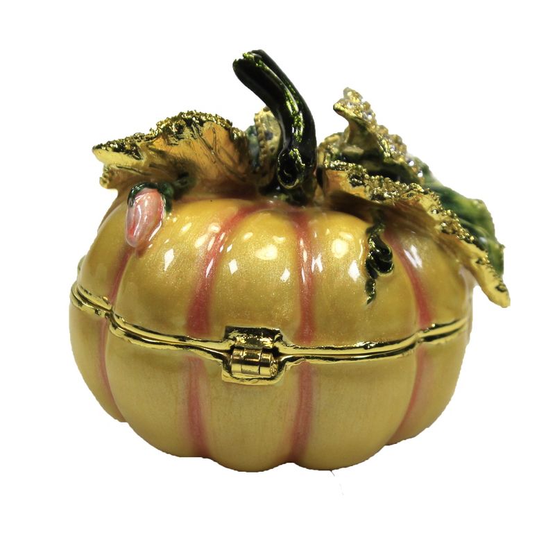 Hinged Trinket Box 2.0" Pumpkin Box Magnetic Thanksgiving  -  Decorative Figurines