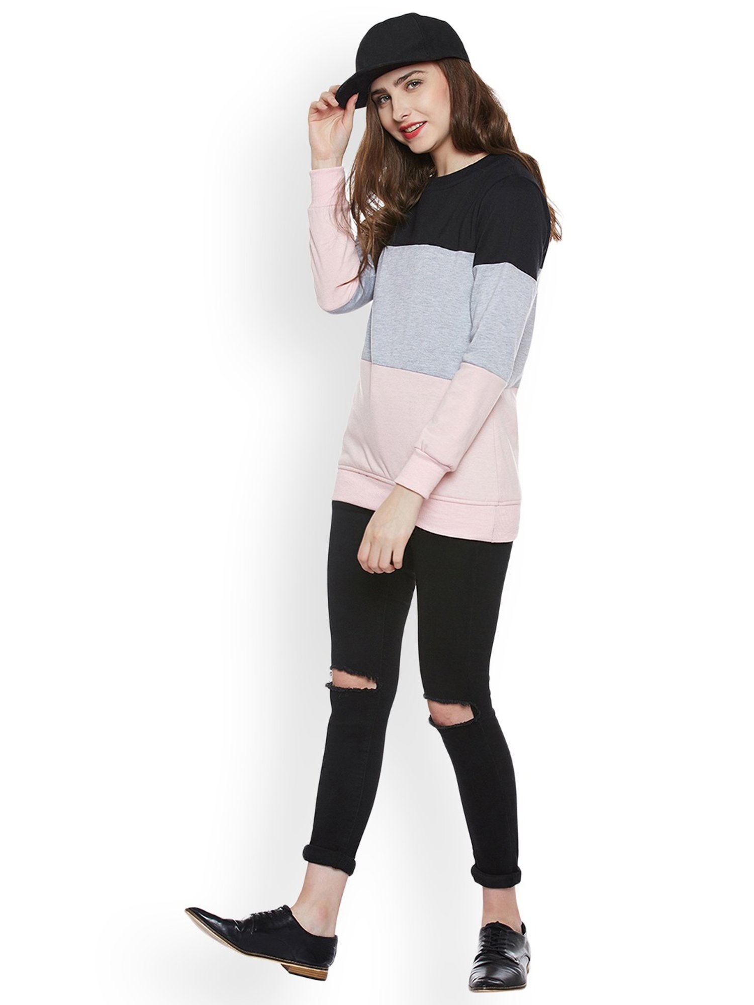 Belle Fille Multicolor Full Sleeves Sweatshirt