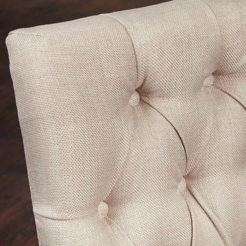 Set of 2 Maxine Parson Dining Chairs Beige/Driftwood - Buylateral