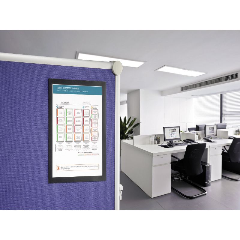 Durable DURAFRAME Grip Sign Holder 9 1/2" x 12" Black 496901