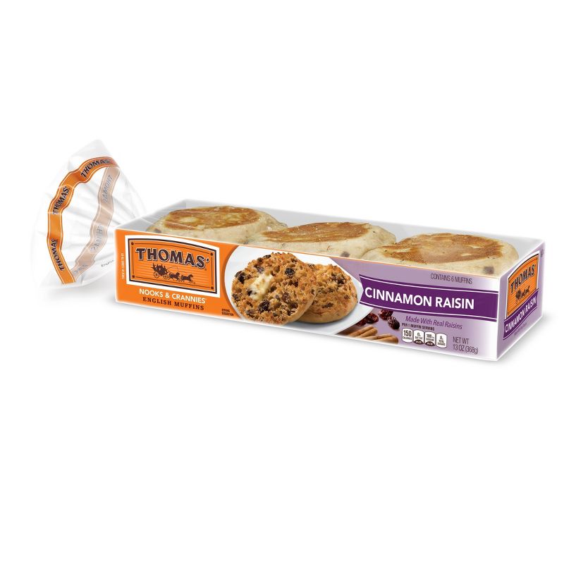 Thomas' Cinnamon Raisin English Muffins - 13oz/6ct