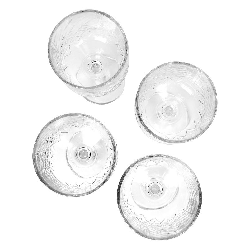 Pasabahce Timeless 4 Piece Glass 17 Ounce Cocktail Glasses