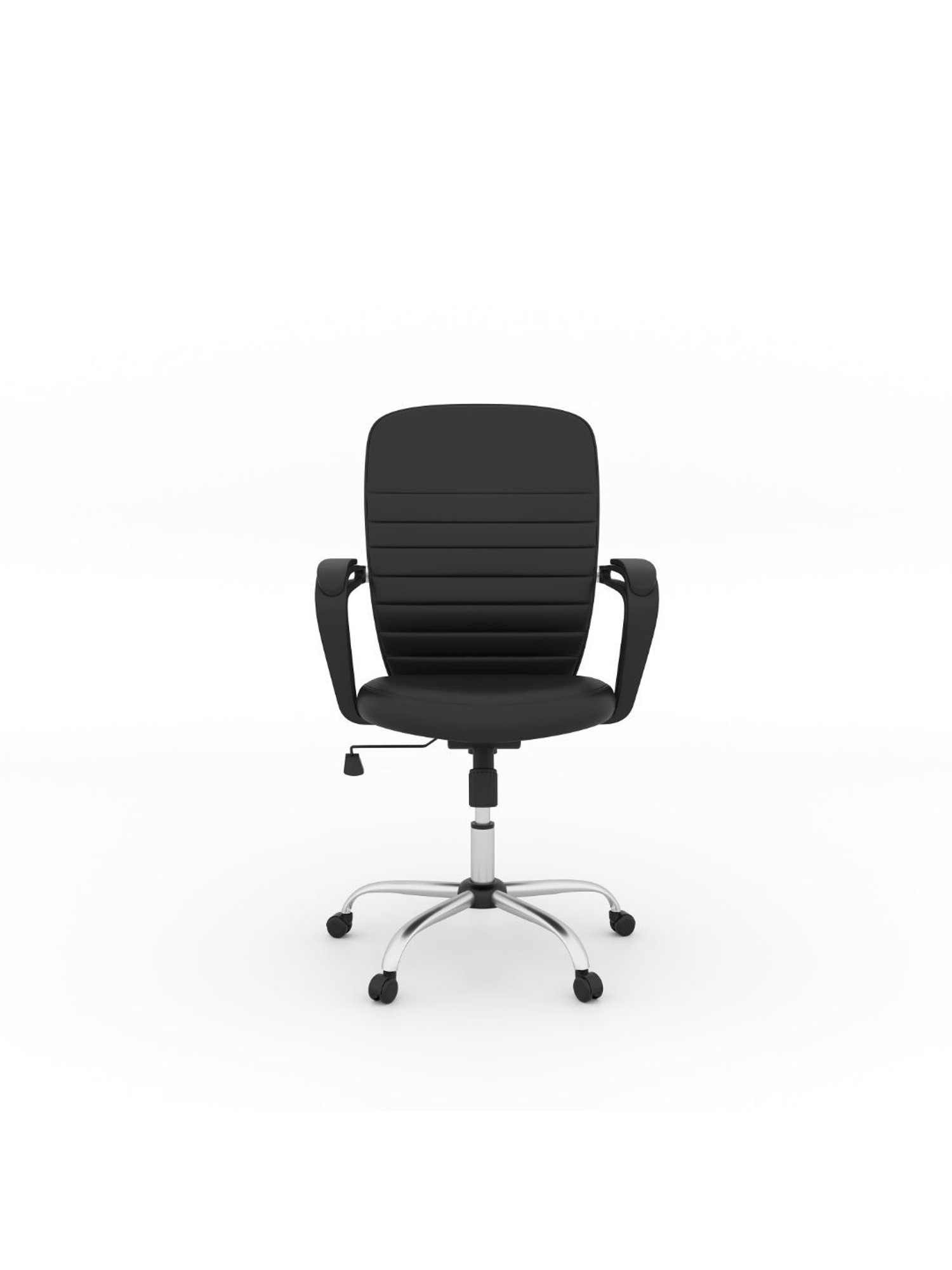 Nilkamal Aries Black Polyurethane Mid Back Office Chair