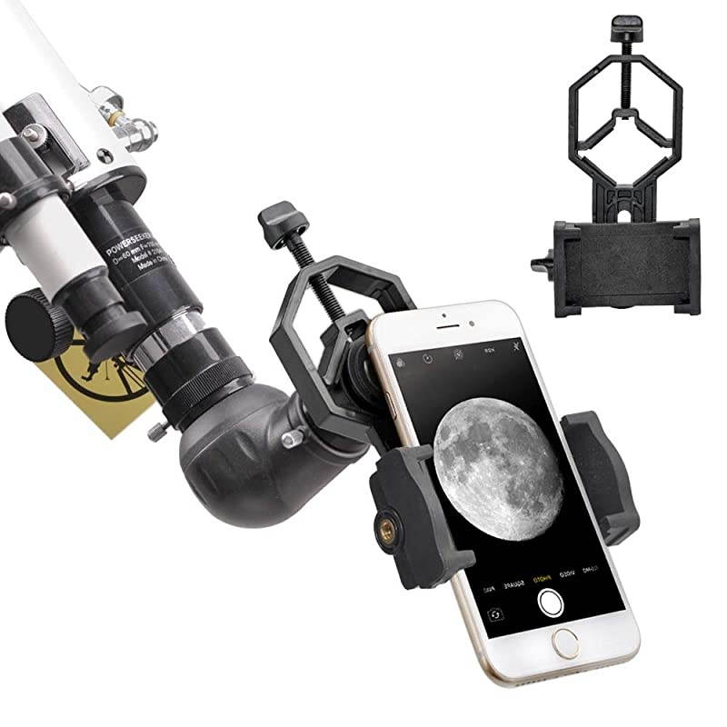 Telescope Adapter Camera Mount, Smartphone Mount, Work with Telescope Spotting Scope Microscope Monocular Binocular - Fits iPhone, Samsung, HTC, LG and Smartphone (Camera Adapter-C1)