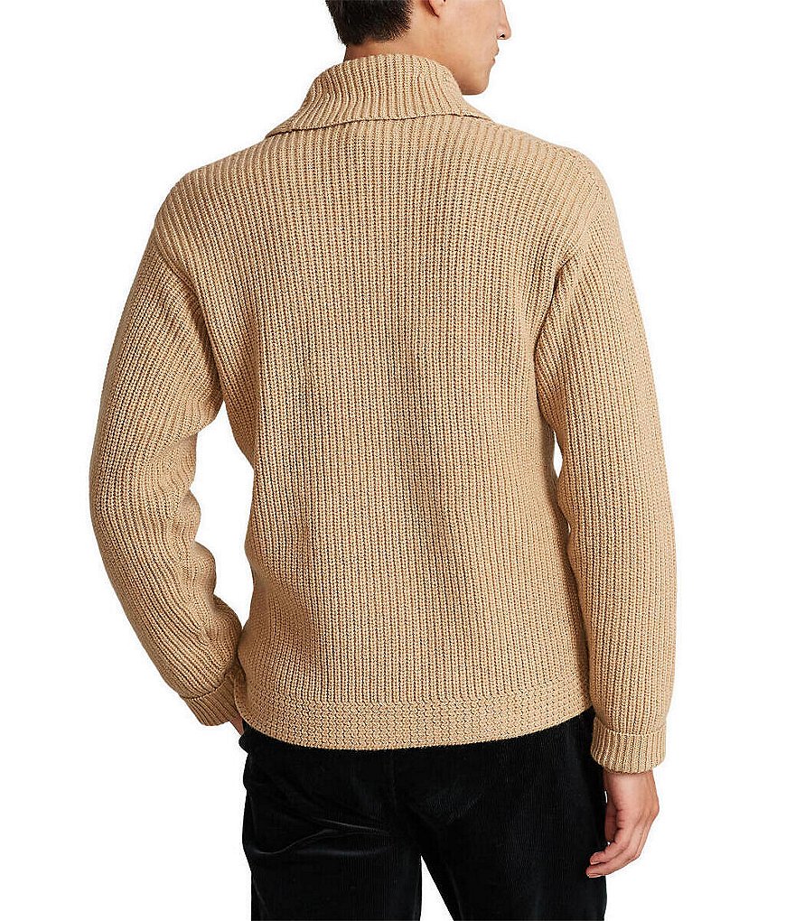 Polo Ralph Lauren Wool-Cashmere Shawl Cardigan